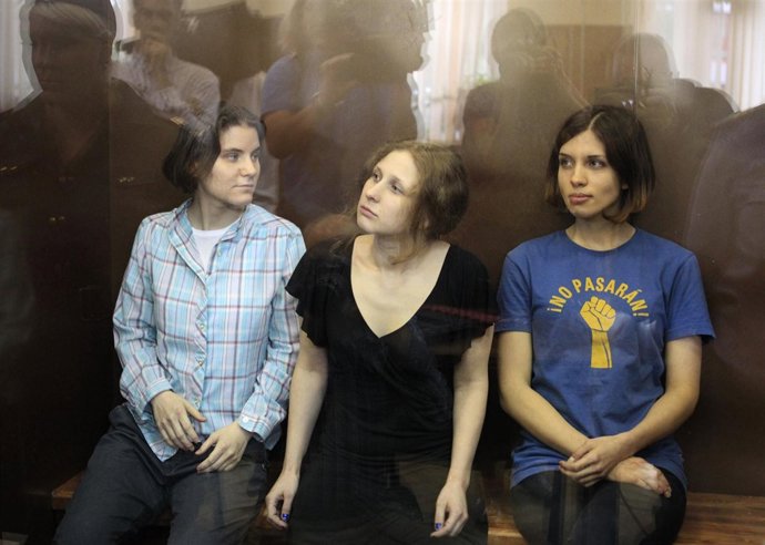 Integrantes de las Pussy Riot