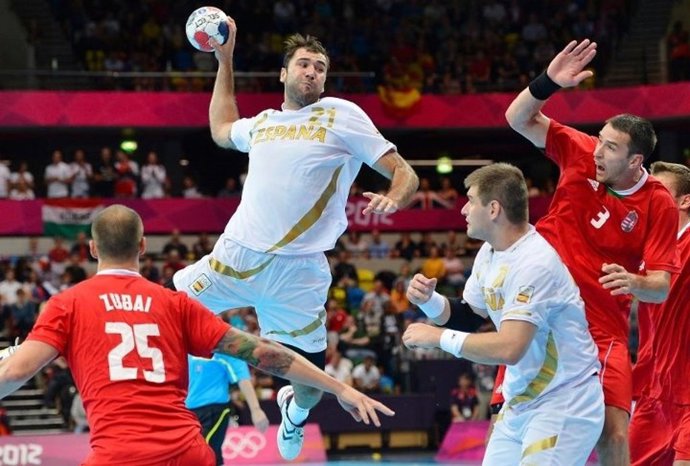 Joan Cañellas balonmano España Hungría 
