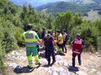 Evacúan a un menor de Madrid que sufrió un golpe de calor en Monte Candina (Liendo)