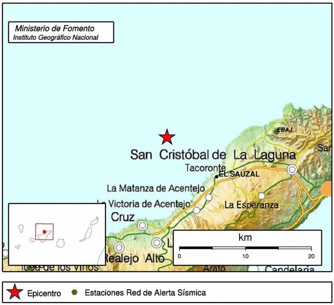 Epicentro del seísmo