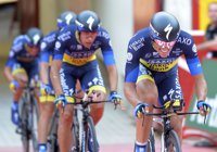Ciclismo/Vuelta.- Contador (Saxo-Bank Tinkov): "Es un buen tiempo pero todavía queda mucha Vuelta"