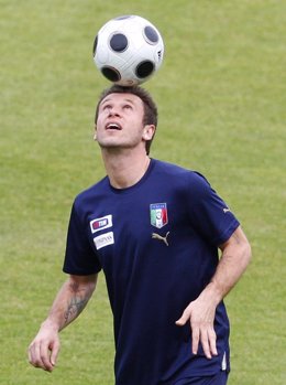 El jugador de la selección de Italia Cassano