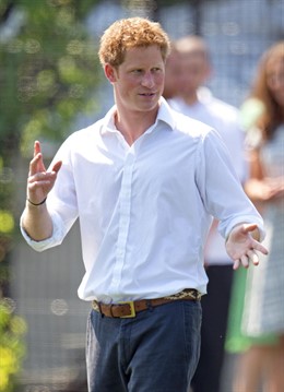 El Príncipe Enrique en los Juegos Olímpicos de Londres 2012.