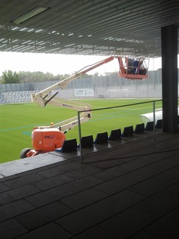 Vista Del Interior Del Campo De Fútbol 'Ciudad De Alcalá'