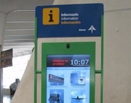 Información de Aena en el aeropuerto de Bilbao