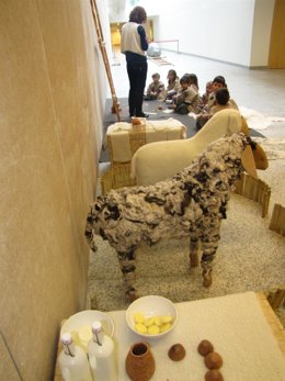 Actividad infantil en el Museo de la Evolución Humana