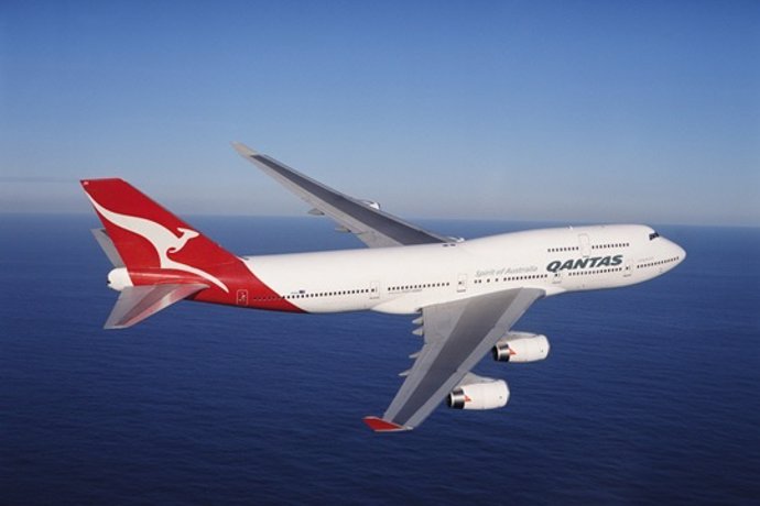 Un Avión De Qantas