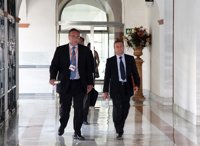 Ramón Díaz defiende su "más absoluta inocencia" en el caso ERE y se niega a contestar las preguntas de los grupos