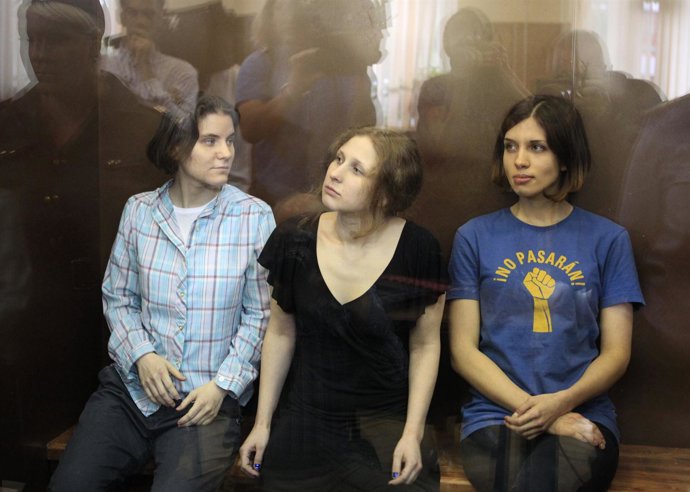 Integrantes de las Pussy Riot
