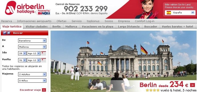 Página web air berlin-binoli