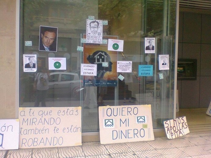 Protesta de los afectados por preferentes