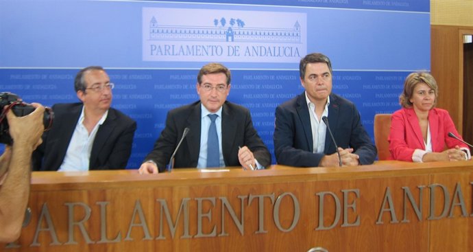 Miembros del PP-A en la comisión de investigación de los ERE