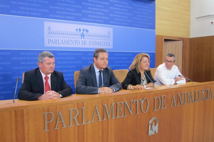 Miembros del PSOE-A en la comisión de los ERE