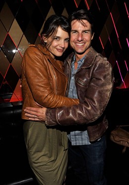 La pareja de actores Tom Cruise y Katie Holmes 
