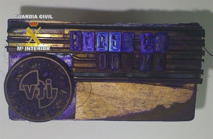 Sello de ITV empleado de manera fraudulenta