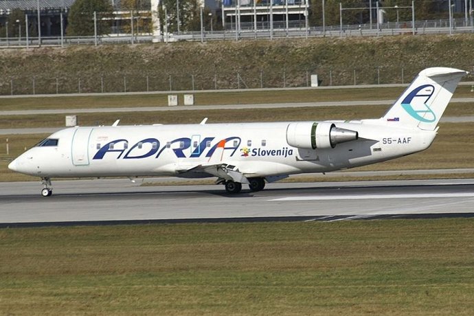 Avión de Adria Airways