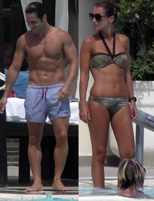 Montaje de David Bustamante y Paula Echevarría en Marbella 