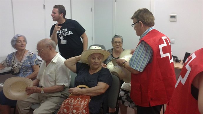 Usuarios atendidos por cruz Roja en el programa de ola de calor