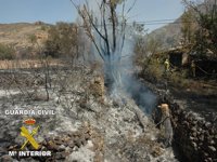 Dos personas son imputadas como autoras de un incendio en Bijuesca (Zaragoza)