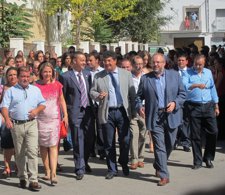 Diego Valderas, Con Autoridades Locales Y Provinciales, Llega A Expohuelma.