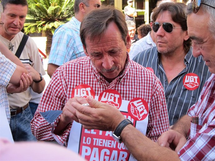  Antonio Fernández Durante La Concentración De Este Jueves