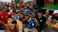Ciclismo/Vuelta.- Contador (Saxo Bank): "He empezado a sufrir calambres en la última subida"