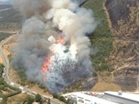 La Agencia Navarra de Emergencias da por controlado el incendio de Sorauren