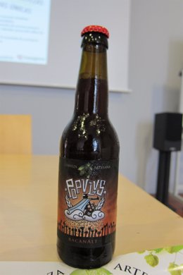 Cerveza artesana de la marca Populus