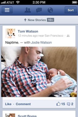 Nueva app de Facebook para iOS