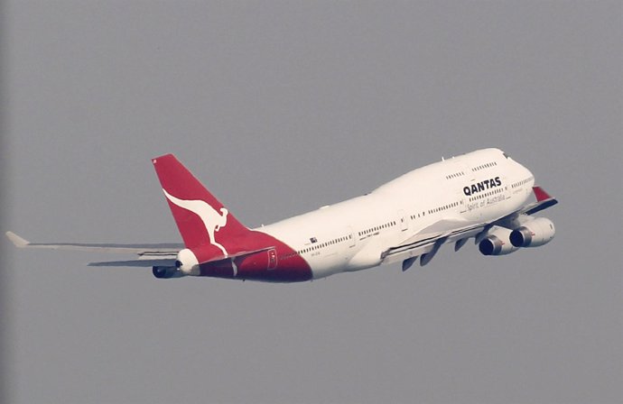 Imagen de un Boeing 747 de Qantas