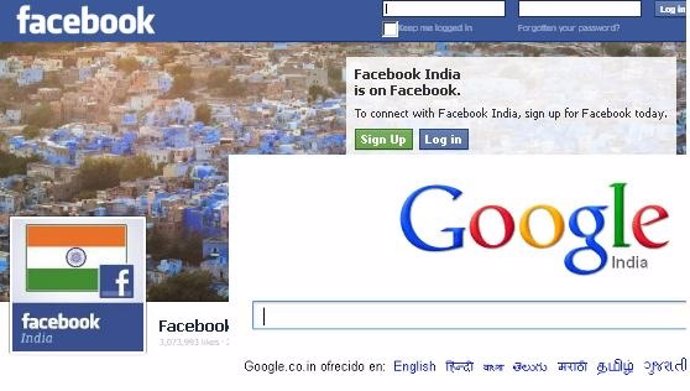 Google Y Facebook India