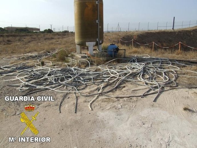 Cable robado en Garrapinillos