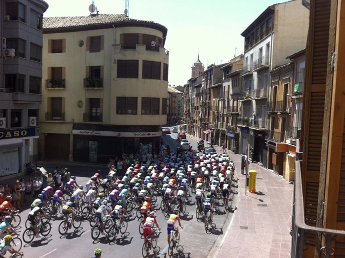 La Vuelta Ciclista a España a su paso por Huesca