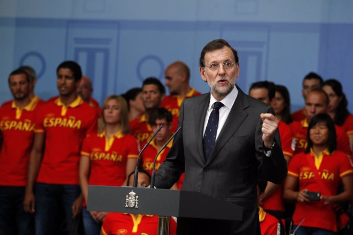 Mariano Rajoy con el Equipo Paralímpico Español 