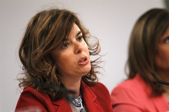 La vicepresidenta del Gobierno, Soraya Sáenz de Santamaría