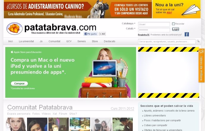 La web Patatabrava