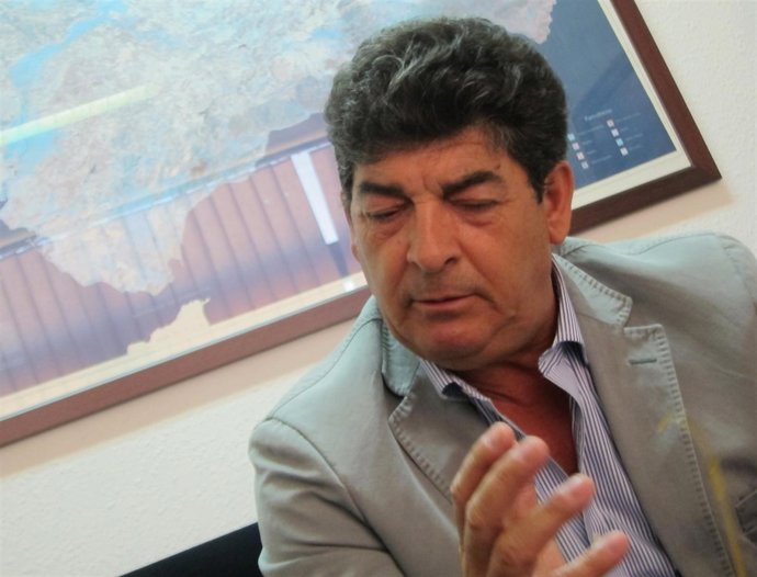 Diego Valderas, durante la entrevista con Europa Press