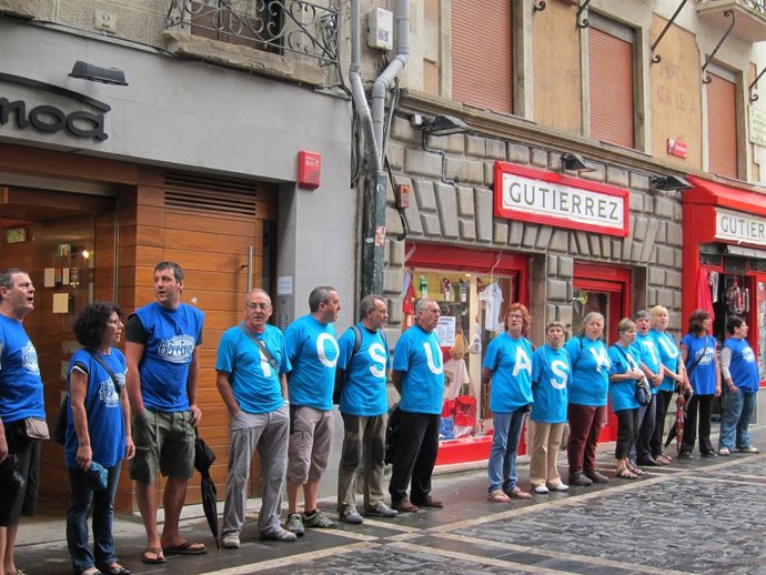 Concentración por la libertad de Josu Uribetxebarria.