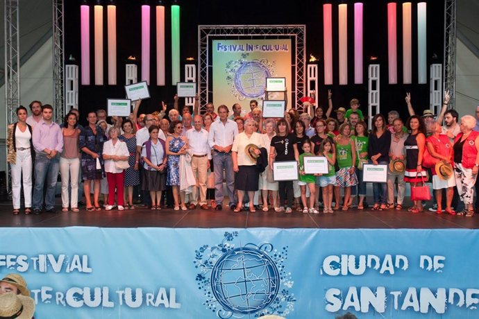 Foto familia de entrega de premios