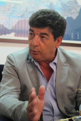 Diego Valderas, durante la entrevista con Europa Press