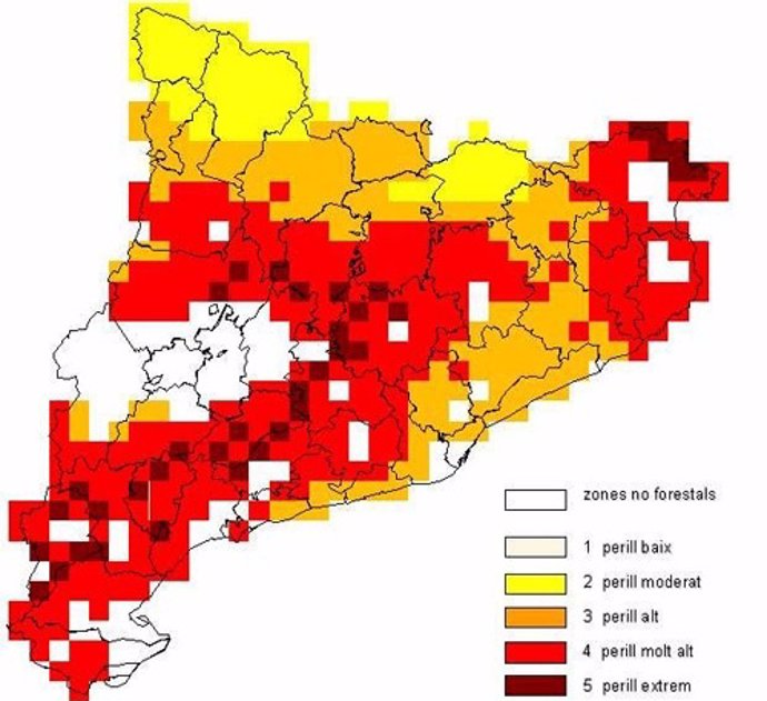Riesgo De Incendio En Catalunya 26/08/2012