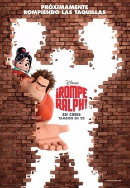 Cartel de la película de animación ¡Rompe Ralph! de Disney