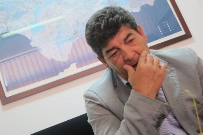 Diego Valderas, durante la entrevista con Europa Press