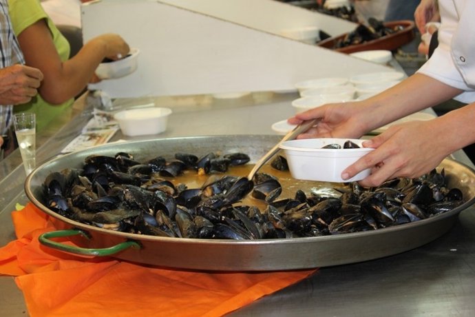 Mejillonada En El Mercado De Sants, Mejillones