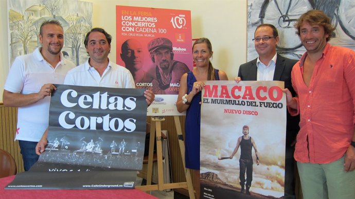 Presentación conciertos gratuitos de Feria de Murcia organizados por Cadena 100