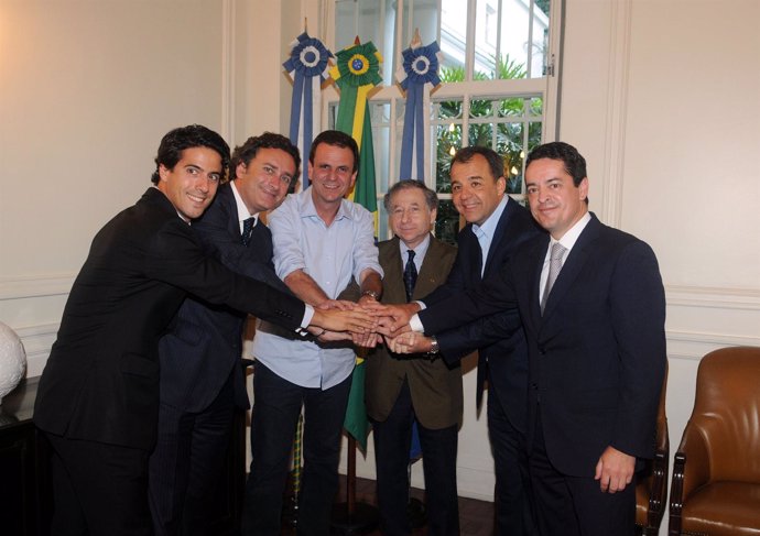 Bañuelos, Alejandro Agag Y El Presidente De La FIA Con El Alcalde De Río 