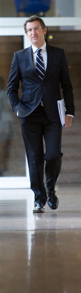 El presidente de la Xunta, Alberto Núñez Feijóo