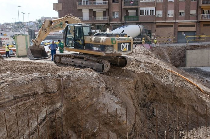 Obras aparcamiento subterráneo Cartagena
