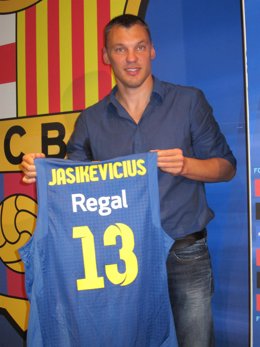 El Jugador Del FC Barcelona Regal Sarunas Jasikevicius