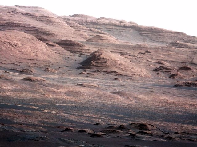 Monte Sharp en Marte, Curiosity